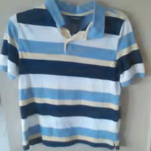 Striped collared T